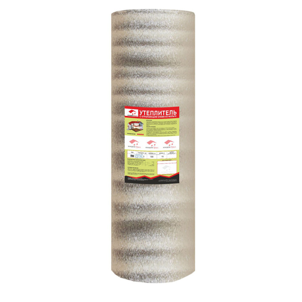 Изоляция отражающая ППИ-ПФ фольга 3 мм 1x15 м от магазина ЛесКонПром.ру