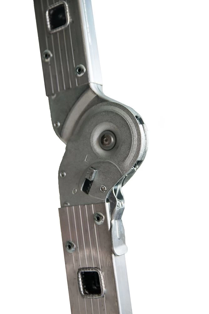 Алюминиевая четырехсекционная шарнирная лестница трансформер c платформой TL4033 SP АЛЮМЕТ от магазина ЛесКонПром.ру