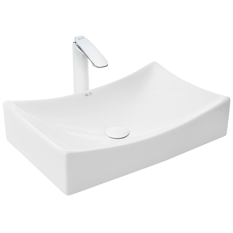 Раковина-чаша WeltWasser Elbach 1002 55 10000004586 Белый глянец от магазина ЛесКонПром.ру