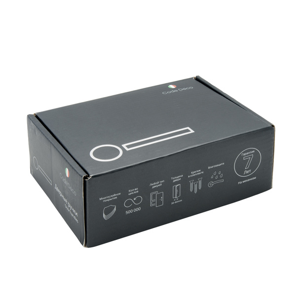 Дверные ручки CodeDeco H-14105 никель от магазина ЛесКонПром.ру