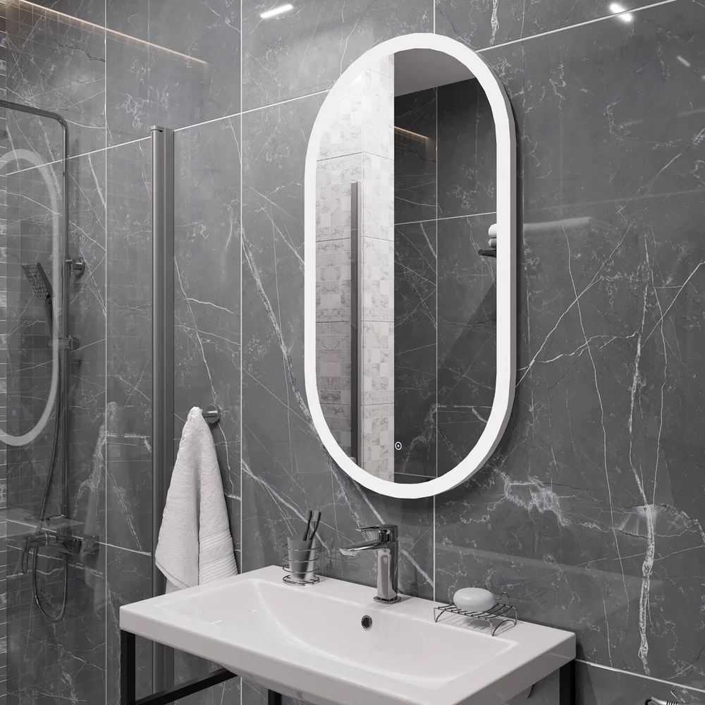 Зеркало DIWO Переславль 55 с подсветкой от магазина ЛесКонПром.ру