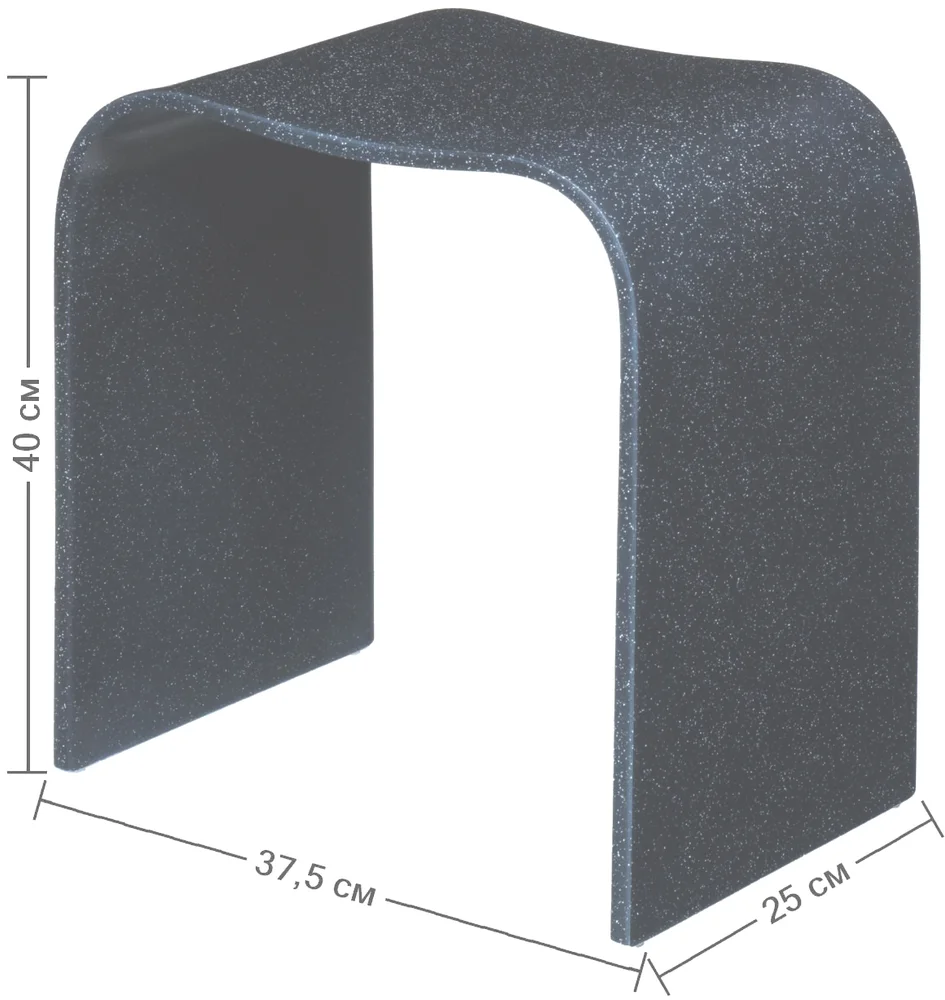 Табурет Geralis T-B черный от магазина ЛесКонПром.ру