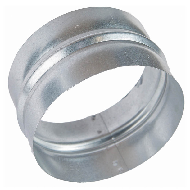 Соединитель оцинкованный d125 мм от магазина ЛесКонПром.ру