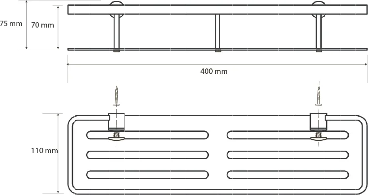 Полка Bemeta Cytro 146208062 для душа от магазина ЛесКонПром.ру