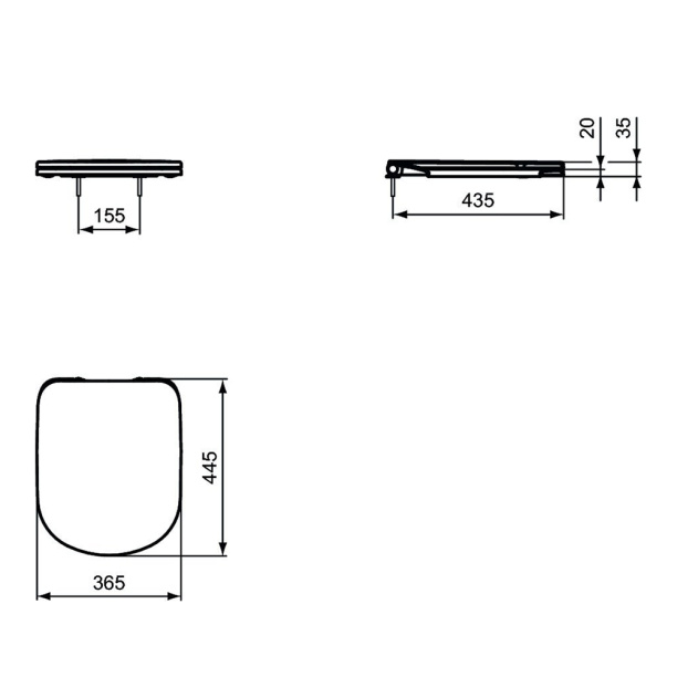 Сиденье для унитаза Ideal Standard Tempo от магазина ЛесКонПром.ру
