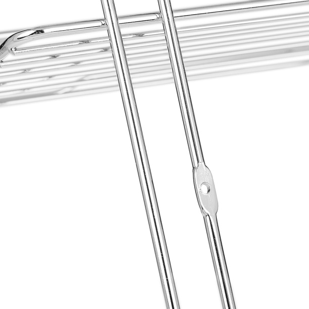 Полка сетчатая ЧМЗ Стамбул 2-ярусная прямая от магазина ЛесКонПром.ру