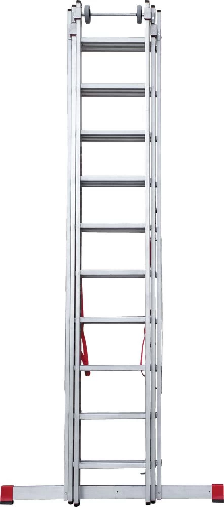 Лестница алюминиевая трехсекционная индустриальнаяНовая Высота 3x10 арт. 5230310 от магазина ЛесКонПром.ру