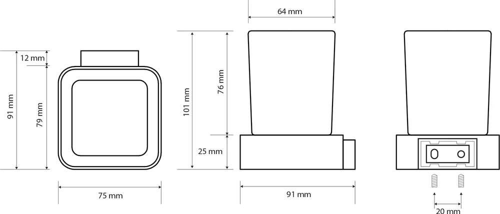 Стакан Bemeta Solo 139110012 от магазина ЛесКонПром.ру