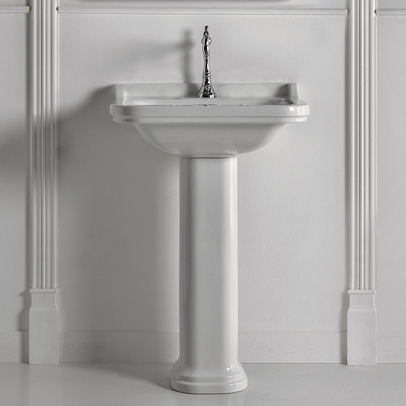 Раковина Kerasan Waldorf 60 4140K1bi/cr*1 Белая от магазина ЛесКонПром.ру