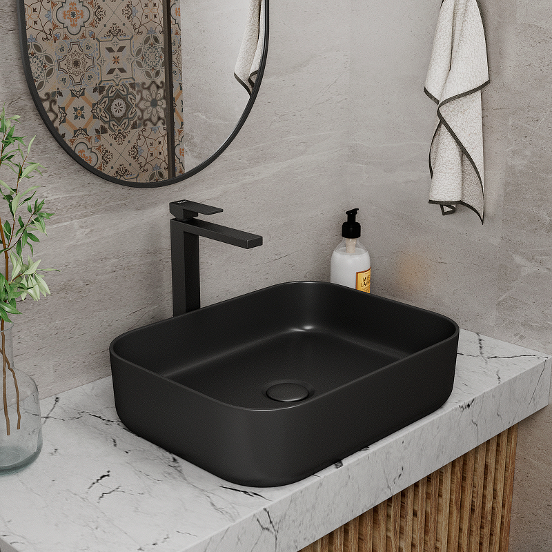 Раковина-чаша D&K Berlin 50 DT1431425 Черная матовая от магазина ЛесКонПром.ру