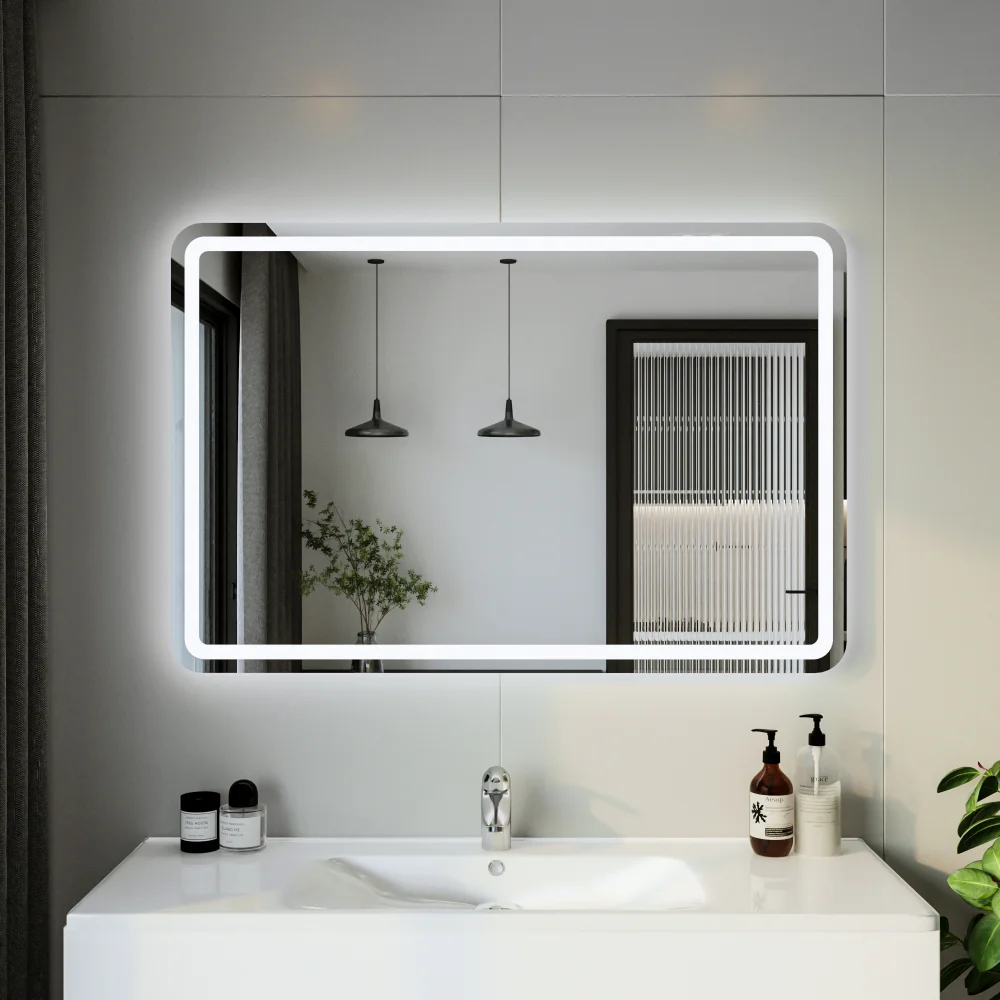 Зеркало Бриклаер Эстель-1 120 с подсветкой от магазина ЛесКонПром.ру