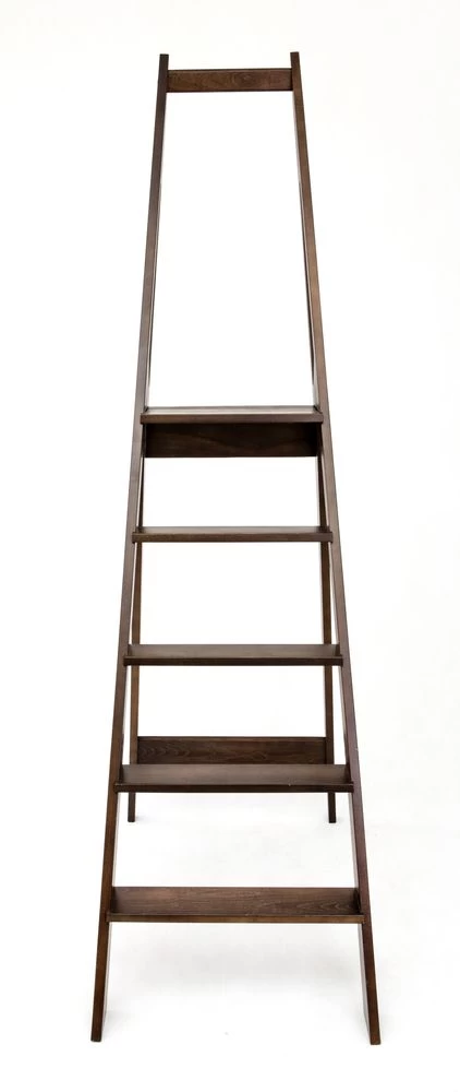 Стремянка деревянная Hoz-Block Стиль 5 ступеней Венге (арт. СДС-5В) от магазина ЛесКонПром.ру