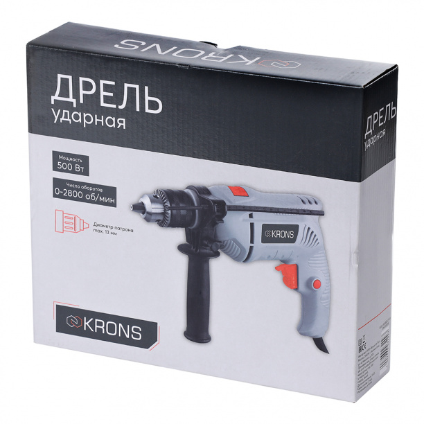 Дрель ударная KRONS 500 Вт от магазина ЛесКонПром.ру