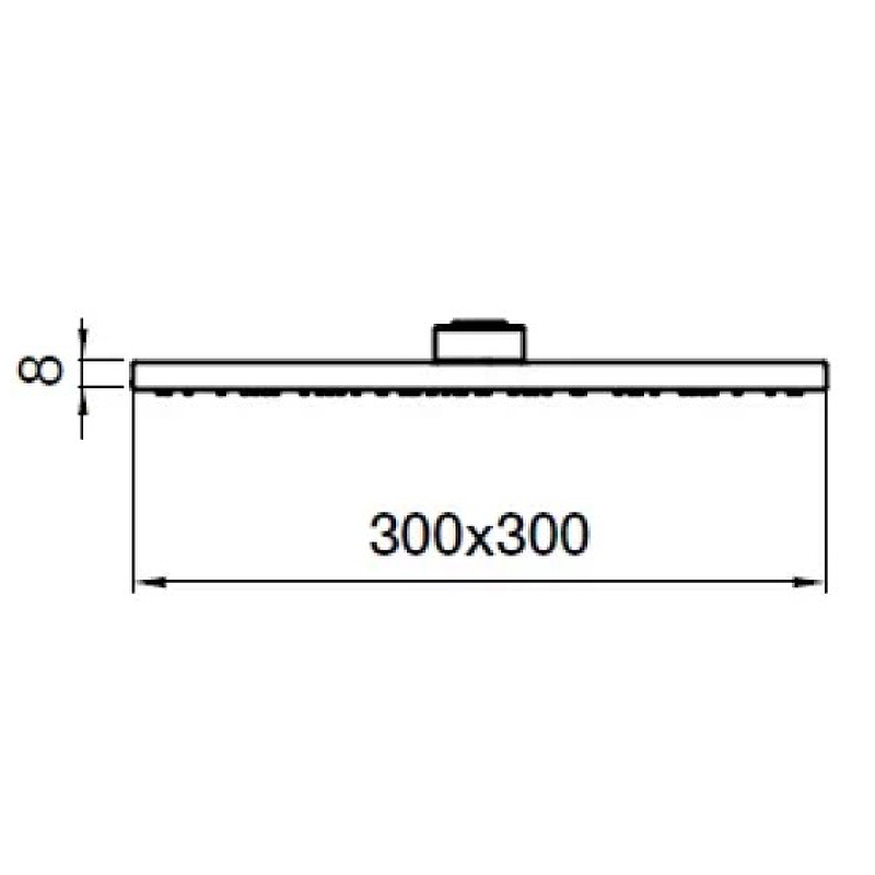 Верхний душ Webert AC1013015STEEL Хром от магазина ЛесКонПром.ру