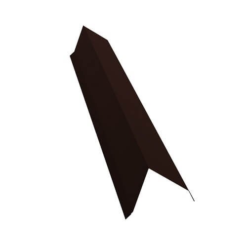 Планка торцевая GRAND LINE 100х80х2000 0,45 PE с пленкой RR 32 от магазина ЛесКонПром.ру