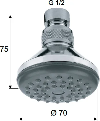Верхний душ Remer 351AX от магазина ЛесКонПром.ру