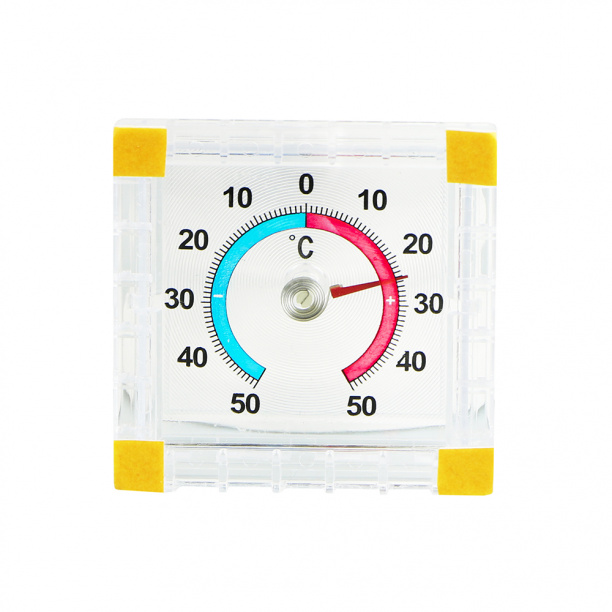 Термометр оконный биметаллический квадратный от магазина ЛесКонПром.ру