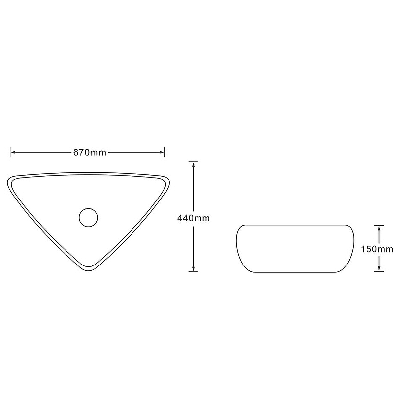 Раковина-чаша SantiLine 67 SL-7031 Черный мрамор от магазина ЛесКонПром.ру