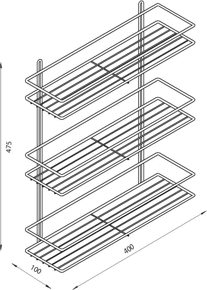 Полка DIWO Смоленск П16103 хром от магазина ЛесКонПром.ру