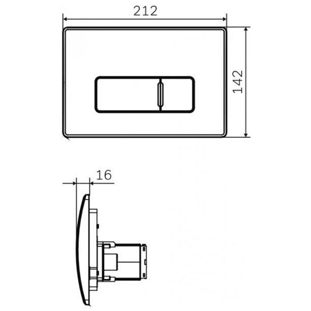 Кнопка для инсталляции AM.PM Pro M хром от магазина ЛесКонПром.ру