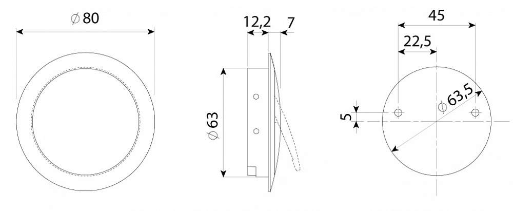 Ручка врезная мебельная Модель MN114 MN1142ZA00080GC от магазина ЛесКонПром.ру