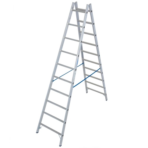 Стремянка алюминиевая двухсторонняя Krause Stabilo 2х10 ступеней (арт. 124937) от магазина ЛесКонПром.ру