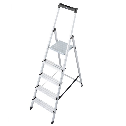 Стремянка алюминиевая Krause Solidy 5 ступеней (арт. 126238) от магазина ЛесКонПром.ру