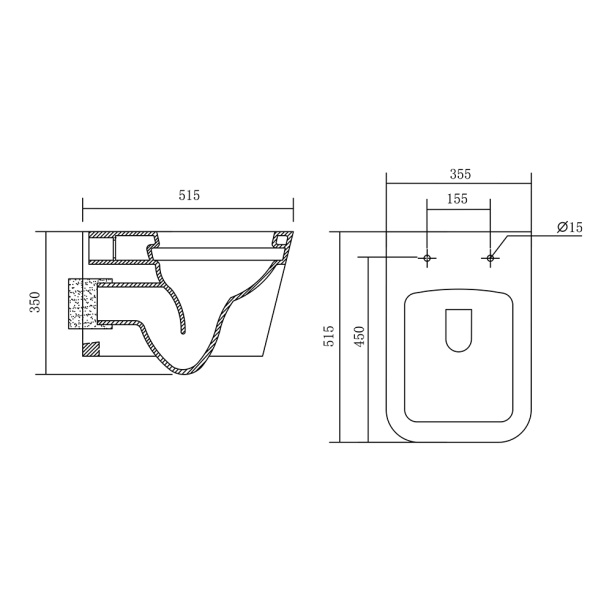 Инсталляция Aquatek Либра с унитазом, сиденьем, кнопкой белый от магазина ЛесКонПром.ру