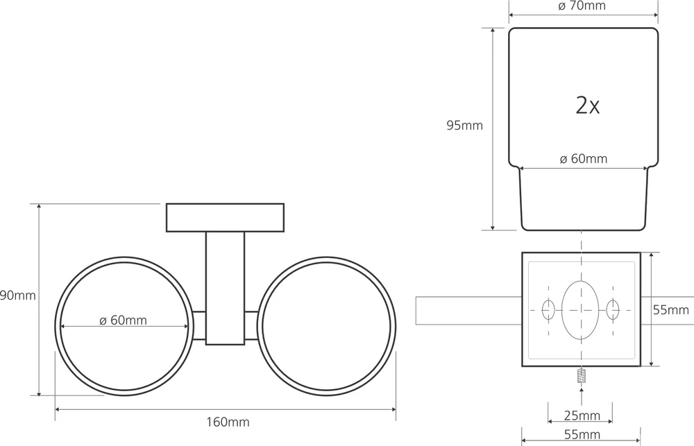 Стакан Bemeta Beta 132110022 двойной от магазина ЛесКонПром.ру