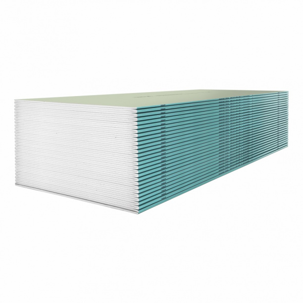 Гипсокартон влагостойкий КНАУФ 1200х3000х12,5 мм от магазина ЛесКонПром.ру