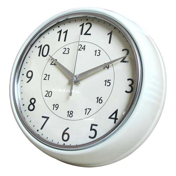 Часы настенные Cr.White d24 см белые от магазина ЛесКонПром.ру