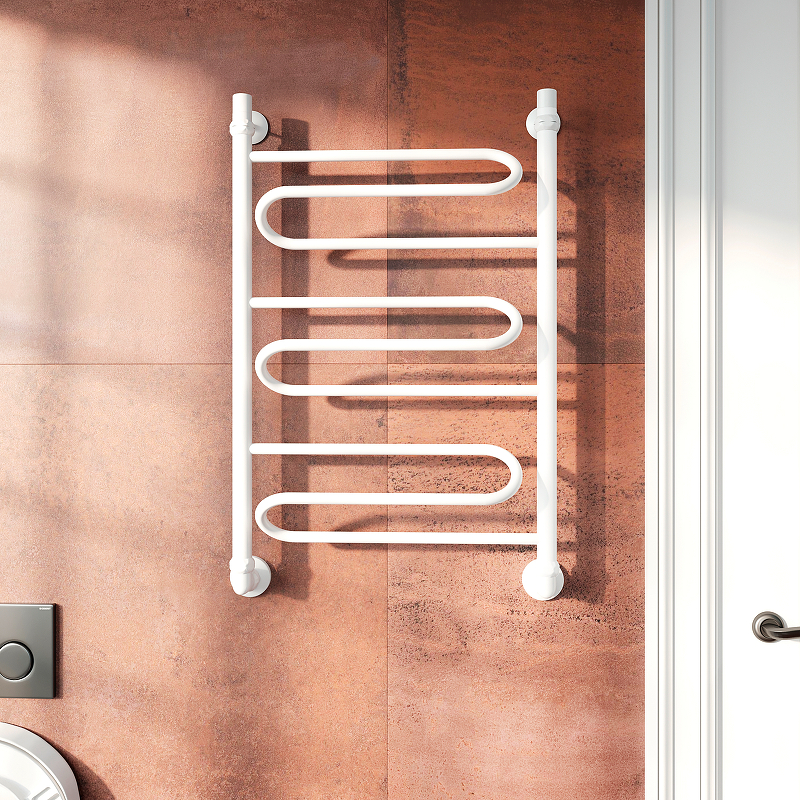 Водяной полотенцесушитель EWRIKA Медея W 80х50 Белый от магазина ЛесКонПром.ру