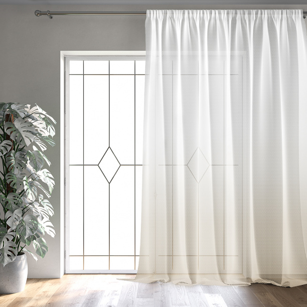 Штора-тюль Паутинка 300х280 см белая от магазина ЛесКонПром.ру