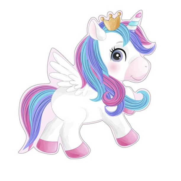 Постер фигурный Единорог 33х32 см от магазина ЛесКонПром.ру