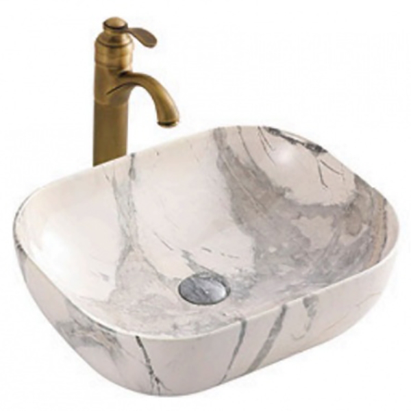 Раковина-чаша CeramaLux 50 K397G125 Белая Серая от магазина ЛесКонПром.ру