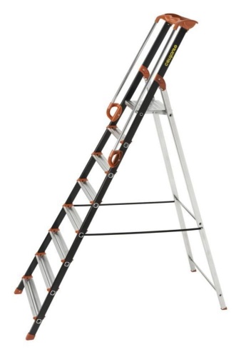 Алюминиевая стремянка профессиональная Centaure 8 ступеней PRO'UP с поручнями (арт.239208) от магазина ЛесКонПром.ру