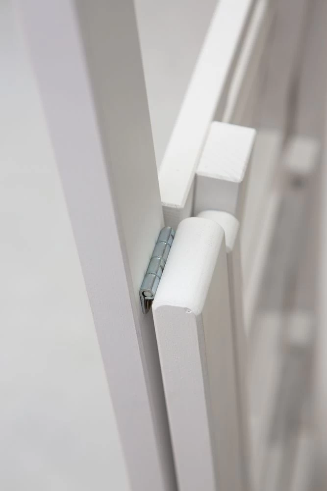 Стремянка деревянная с широкими ступенями Hoz-Block Микки 3 ступени Белая (арт. СДМ-3Б) от магазина ЛесКонПром.ру