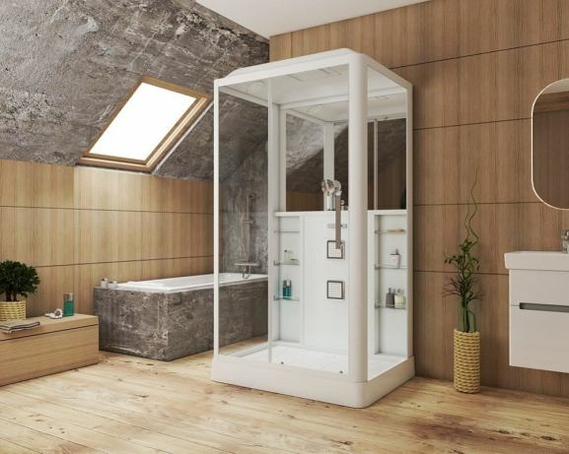 Душевая кабина Grossman 120x90 GR127L с гидромассажем от магазина ЛесКонПром.ру