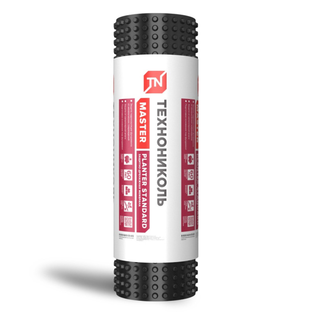 Мембрана профилированная ТЕХНОНИКОЛЬ PLANTER 1х20 м от магазина ЛесКонПром.ру