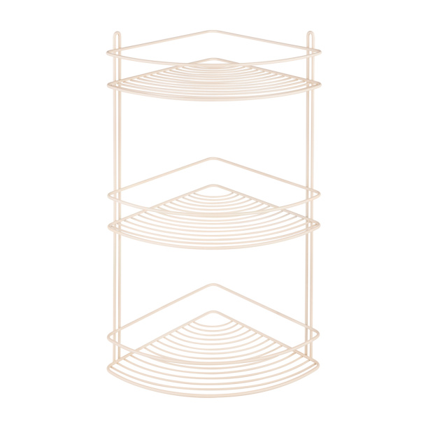 Полка сетчатая ЧМЗ 3-ярусная угловая бежевая от магазина ЛесКонПром.ру