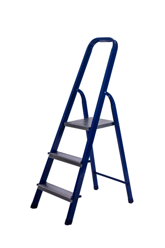 Стремянка стальная окрашенная с алюминиевыми ступенями STAIRS 3 ступени (арт.CS 03) от магазина ЛесКонПром.ру