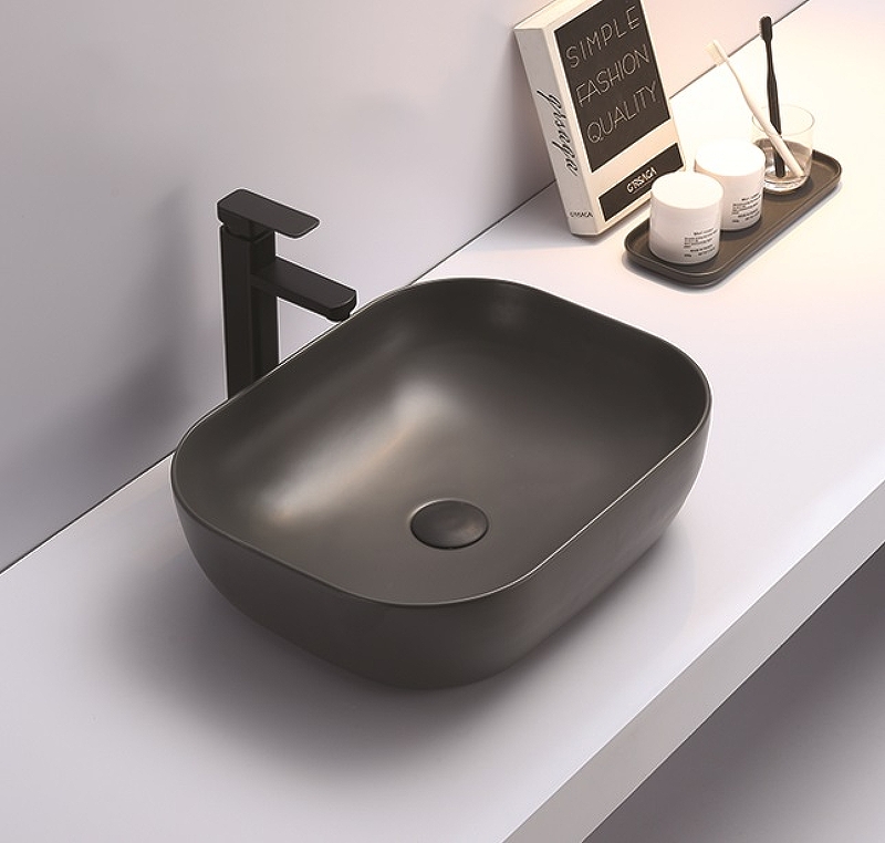 Раковина-чаша CeramaLux 50 78104MDH-2 Серая от магазина ЛесКонПром.ру