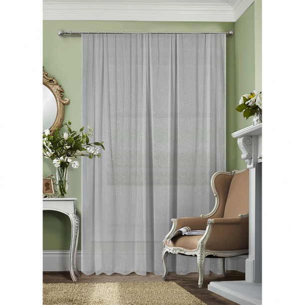 Штора-тюль Мережка 300х270 см серый от магазина ЛесКонПром.ру