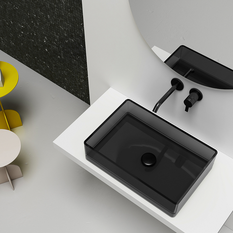 Раковина-чаша Abber Kristall 60 AT2803Onyx Черная от магазина ЛесКонПром.ру