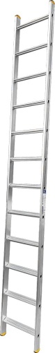 Лестница алюминиевая односекционная приставная с широкой ступенью Алюмет  1х12  арт. НК1 5112 от магазина ЛесКонПром.ру