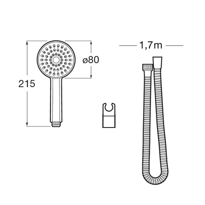 Душевой гарнитур Roca Natura 5B9302C00 Хром от магазина ЛесКонПром.ру
