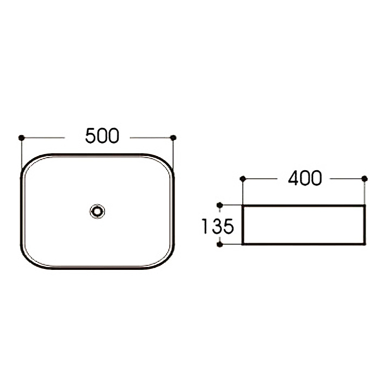 Раковина-чаша SantiLine 50 SL-7020 Белый мрамор от магазина ЛесКонПром.ру