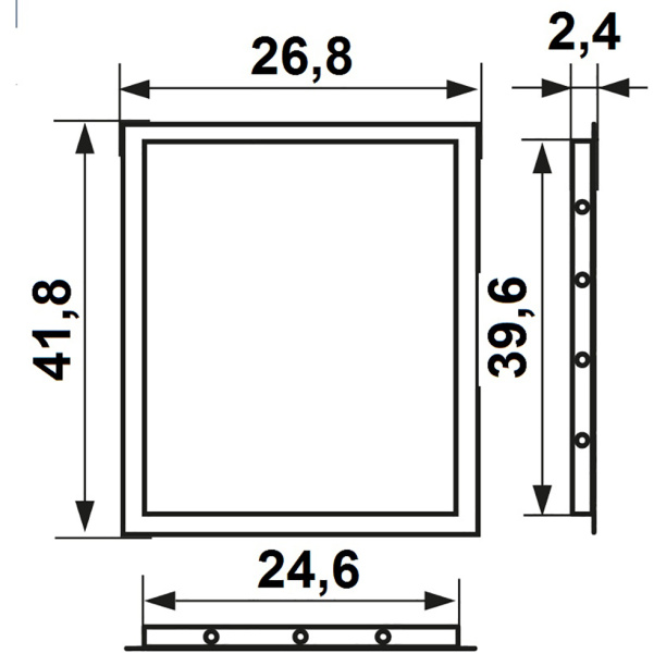 Люк ревизионный 15х15 см пластиковый от магазина ЛесКонПром.ру