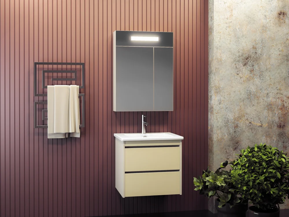 Зеркало-шкаф Opadiris Фреш 60 с подсветкой от магазина ЛесКонПром.ру