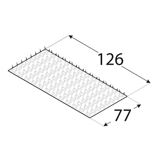 Гвоздевая пластина 77х126 мм 1 мм от магазина ЛесКонПром.ру
